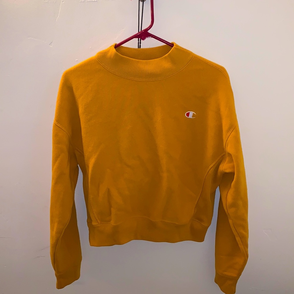 Champion Reverse Weave Crewneck Yellow Size M